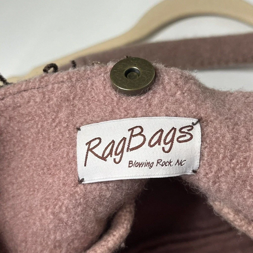 Rag Bags Blowing Rock Handcrafted Shoulder Bag Boho Upcycled Fringe Pockets